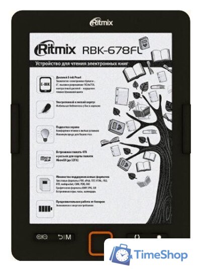 Электронная книга Ritmix RBK-678FL - Изображение №1 — Интернет-магазин Time-Shop