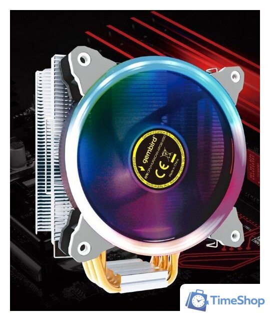 Кулер для процессора Gembird CPU-HURACAN-ARGB-X130 - Изображение №7 — Интернет-магазин Time-Shop