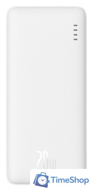 Внешний аккумулятор Baseus Airpow Fast Charge Power Bank 20W 10000mAh (белый) - Изображение №1 — Интернет-магазин Time-Shop