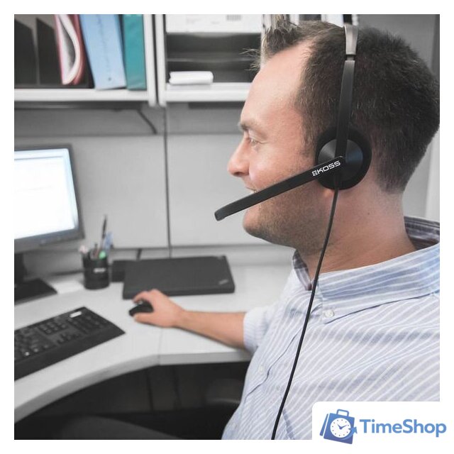 Офисная гарнитура KOSS CS200-USB - Изображение №6 — Интернет-магазин Time-Shop