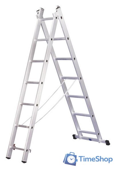 Лестница-стремянка Алюмет двухсекционная универсальная 5209 2x9 - Изображение №1 — Интернет-магазин Time-Shop