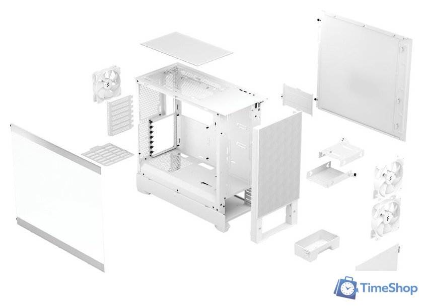 Корпус Fractal Design Pop Air White TG Clear Tint FD-C-POA1A-03 - Изображение №3 — Интернет-магазин Time-Shop