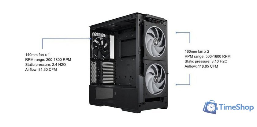 Корпус Lian Li Lancool 216 G99.LAN216X.00 - Изображение №7 — Интернет-магазин Time-Shop