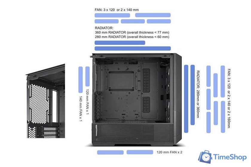 Корпус Lian Li Lancool 216 G99.LAN216X.00 - Изображение №8 — Интернет-магазин Time-Shop