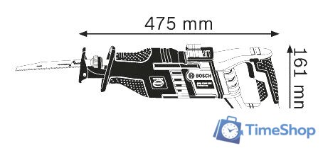 Сабельная пила Bosch GSA 1300 PCE Professional (060164E200) - Изображение №2 — Интернет-магазин Time-Shop