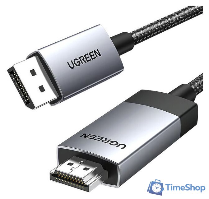 Кабель Ugreen DP119 15774 DisplayPort - HDMI (2 м, черный) - Изображение №1 — Интернет-магазин Time-Shop