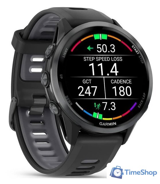 Умные часы Garmin Forerunner 970 47 мм (темно-серый/серый) - Изображение №3 — Интернет-магазин Time-Shop