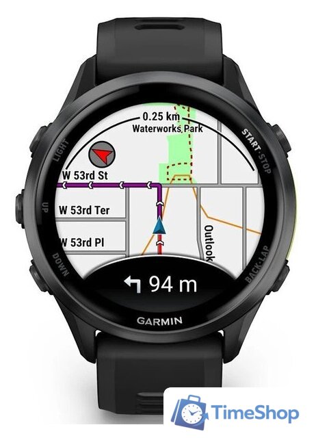 Умные часы Garmin Forerunner 970 47 мм (темно-серый/серый) - Изображение №2 — Интернет-магазин Time-Shop