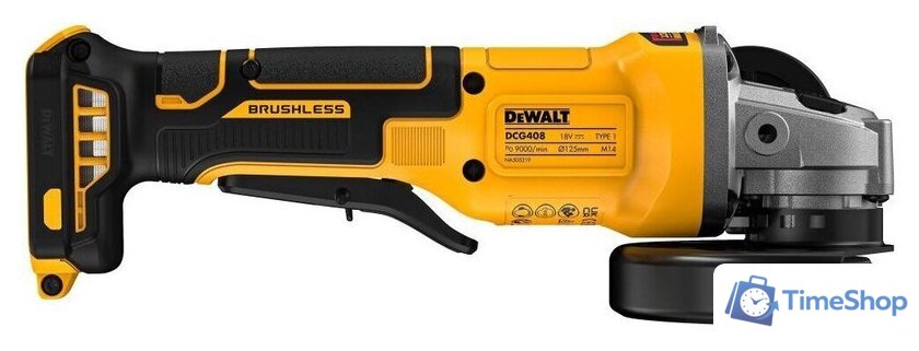 Угловая шлифмашина DeWalt DCG408N (без АКБ) - Изображение №3 — Интернет-магазин Time-Shop
