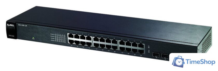 Неуправляемый коммутатор Zyxel GS1100-24 - Изображение №1 — Интернет-магазин Time-Shop