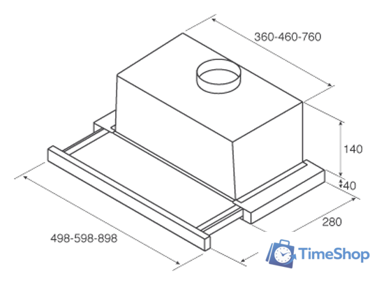 Кухонная вытяжка Jetair Aurora LX/WH/F/50 PRF0093764C - Изображение №2 — Интернет-магазин Time-Shop