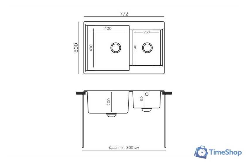 Кухонная мойка Polygran Brig 772 (кремовый) - Изображение №4 — Интернет-магазин Time-Shop