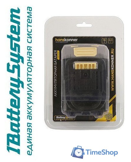 Аккумулятор Hanskonner HBP2006 (18В/6 Ah) - Изображение №2 — Интернет-магазин Time-Shop