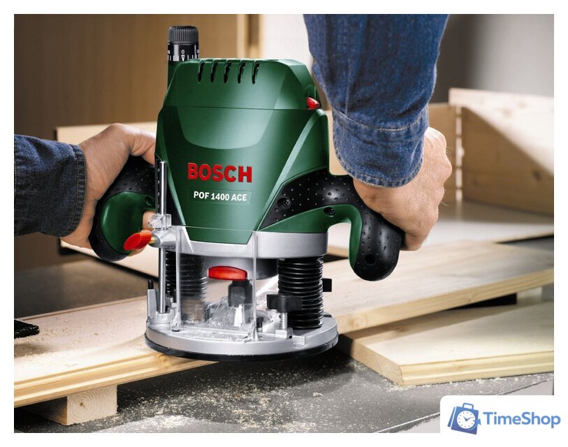 Вертикальный фрезер Bosch POF 1400 ACE (060326C820) - Изображение №10 — Интернет-магазин Time-Shop