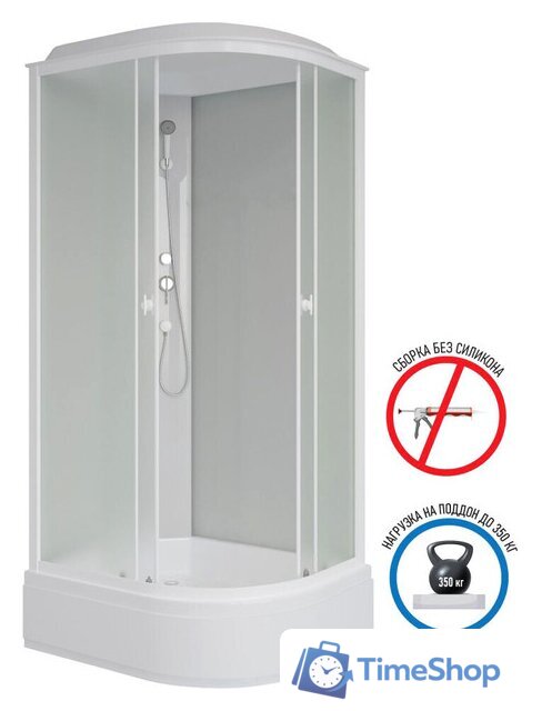 Душевая кабина Niagara Promo P100/80/26L/MT 100x80x215 - Изображение №4 — Интернет-магазин Time-Shop