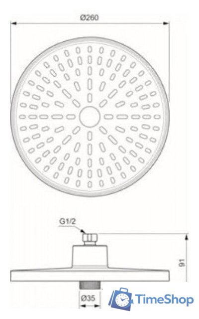 Душевая лейка Ideal Standard BD581AA (хром) - Изображение №3 — Интернет-магазин Time-Shop