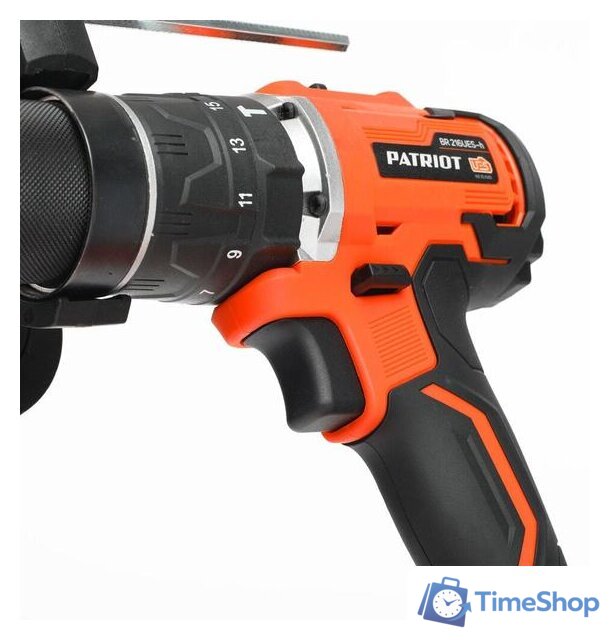 Ударная дрель-шуруповерт Patriot BR 216UES-h 180301565 (с 2-мя АКБ, кейс) - Изображение №7 — Интернет-магазин Time-Shop