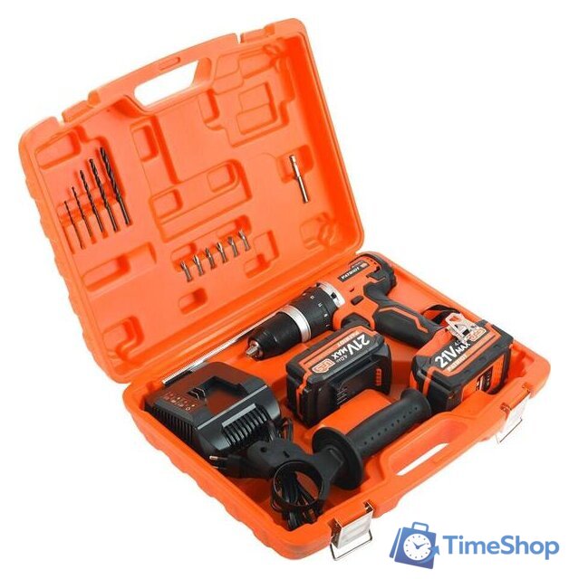 Ударная дрель-шуруповерт Patriot BR 216UES-h 180301565 (с 2-мя АКБ, кейс) - Изображение №12 — Интернет-магазин Time-Shop