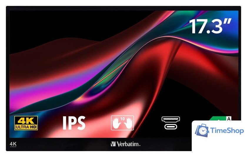 Портативный монитор Verbatim PMT-17-4K 32239 - Изображение №1 — Интернет-магазин Time-Shop