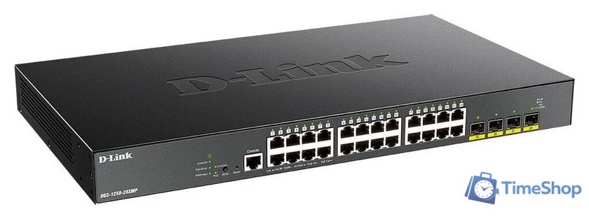 Настраиваемый коммутатор D-Link DGS-1250-28XMP - Изображение №2 — Интернет-магазин Time-Shop
