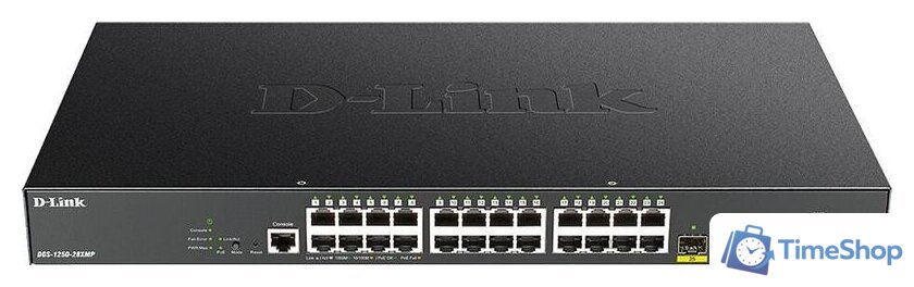 Настраиваемый коммутатор D-Link DGS-1250-28XMP - Изображение №1 — Интернет-магазин Time-Shop