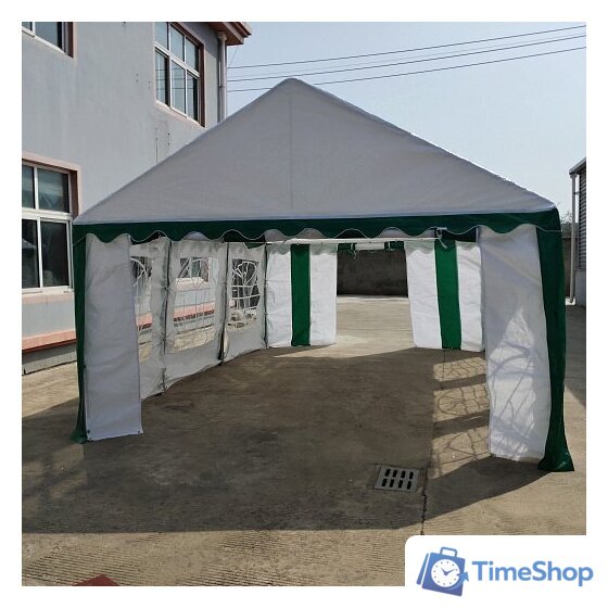 Тент-шатер Sundays Party 4x6 м (белый/зеленый) - Изображение №2 — Интернет-магазин Time-Shop