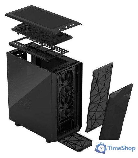 Корпус Fractal Design Meshify 2 Compact Dark Tempered Glass FD-C-MES2C-02 - Изображение №17 — Интернет-магазин Time-Shop
