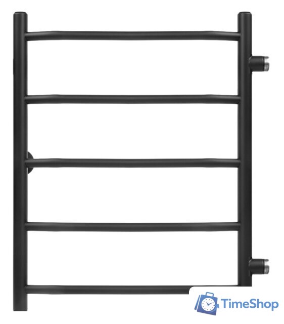 Полотенцесушитель Granula Трапеция 50х60 5 перекладин (боковое подключение, черный матовый) - Изображение №1 — Интернет-магазин Time-Shop