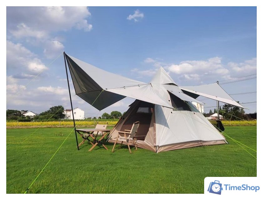 Кемпинговая палатка Sundays ZC-TT106 (коричневый/желтый) - Изображение №14 — Интернет-магазин Time-Shop