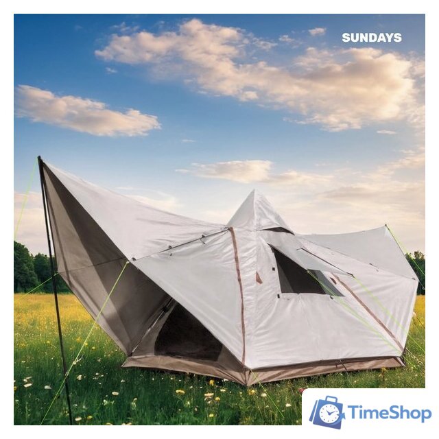 Кемпинговая палатка Sundays ZC-TT106 (коричневый/желтый) - Изображение №5 — Интернет-магазин Time-Shop