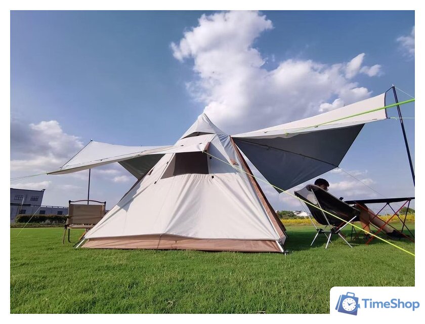 Кемпинговая палатка Sundays ZC-TT106 (коричневый/желтый) - Изображение №17 — Интернет-магазин Time-Shop