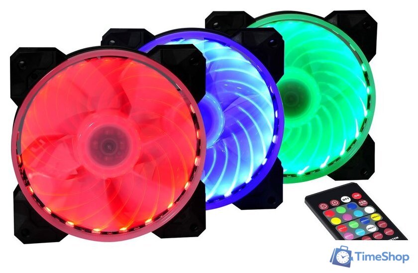 Комплект вентиляторов для корпуса Spire Magic Lantern X2-12025S1L6-RGB-LED - Изображение №1 — Интернет-магазин Time-Shop
