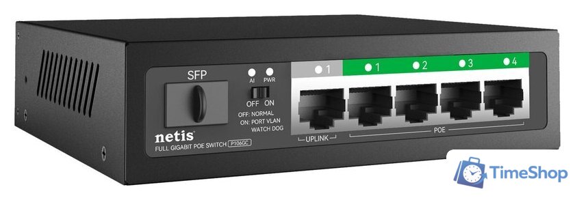 Неуправляемый коммутатор Netis P106GC - Изображение №2 — Интернет-магазин Time-Shop