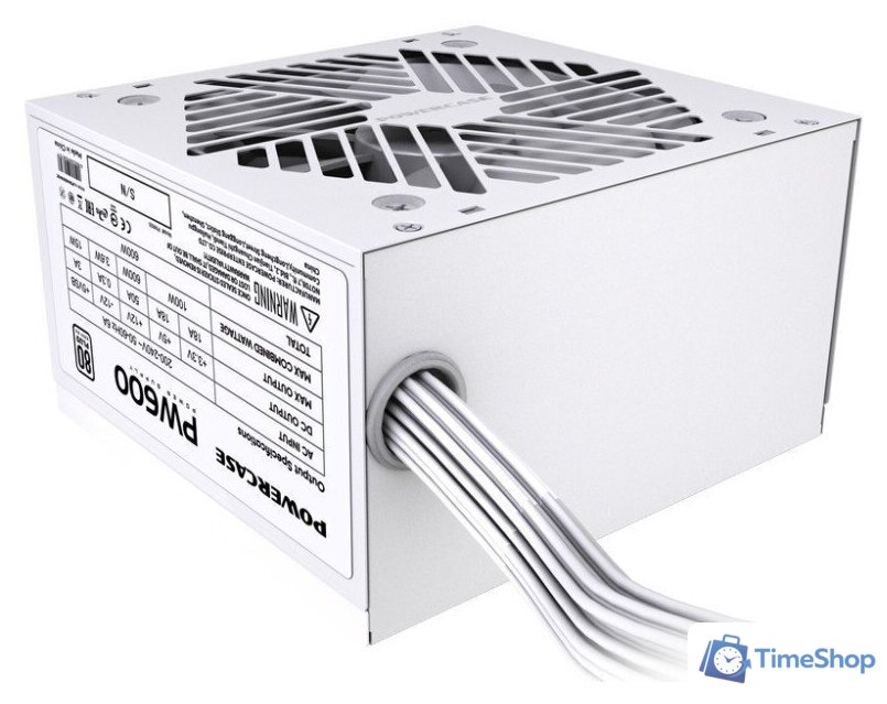 Блок питания Powercase PW600 (белый) - Изображение №5 — Интернет-магазин Time-Shop