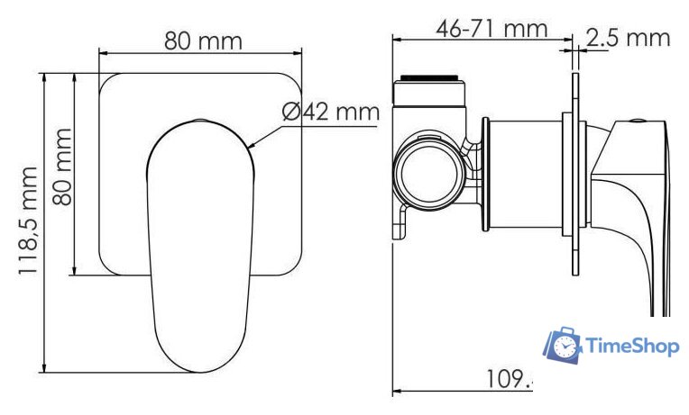 Смеситель Wasserkraft Havel 3651 - Изображение №2 — Интернет-магазин Time-Shop