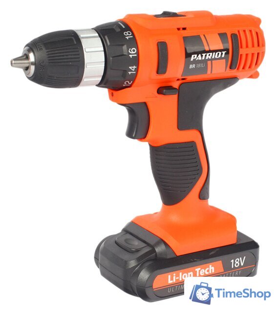 Дрель-шуруповерт Patriot BR 181LI [180201425] - Изображение №1 — Интернет-магазин Time-Shop