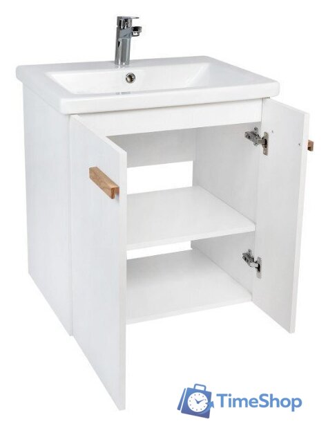  Viant Тумба под умывальник Мюнхен Como 80 VMUN80COBEL-T2STP (белый) - Изображение №3 — Интернет-магазин Time-Shop