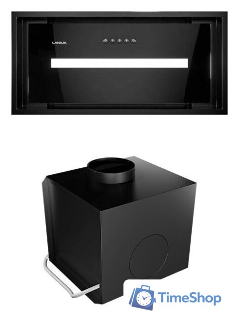 Кухонная вытяжка Lanilia Lamezo 60.1 Black + Turbina LTW 1.2 - Изображение №4 — Интернет-магазин Time-Shop