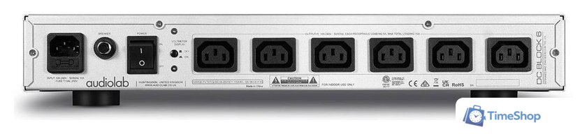 Сетевой фильтр Audiolab DC BLOCK 6 (серебристый) - Изображение №2 — Интернет-магазин Time-Shop