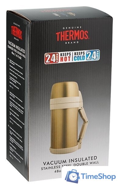 Термос для еды THERMOS FDH-1405-SBK 1.4л (серебристый) - Изображение №4 — Интернет-магазин Time-Shop
