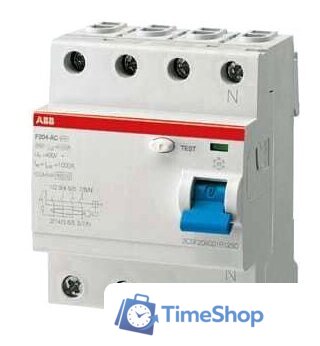 Устройство защитного отключения ABB F204 4P 63A 30mA 6kА 4М 2CSF204001R1630 - Изображение №1 — Интернет-магазин Time-Shop