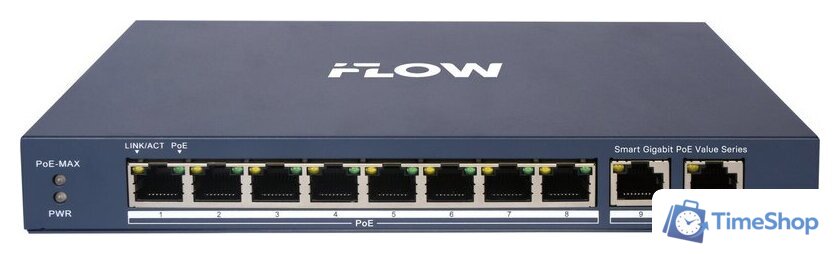 Настраиваемый коммутатор iFlow F-SW-EM610POE-VM/L - Изображение №1 — Интернет-магазин Time-Shop