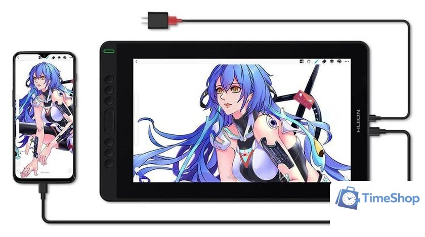 Графический монитор Huion Kamvas 13 (космический черный) - Изображение №8 — Интернет-магазин Time-Shop