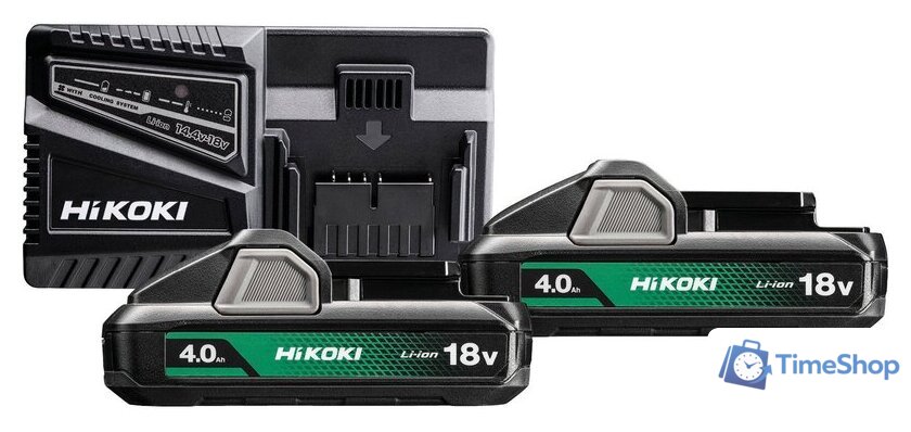 Аккумулятор с зарядным устройством Hikoki UC18YFSL WEZ (18В/2x4 Ah + 14.4-18В) - Изображение №1 — Интернет-магазин Time-Shop