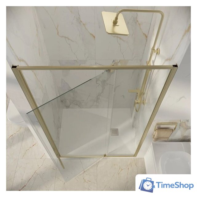 Душевая дверь Niagara Nova NG-45-11ASG 110х195 (золото сатин/прозрачное стекло) - Изображение №11 — Интернет-магазин Time-Shop