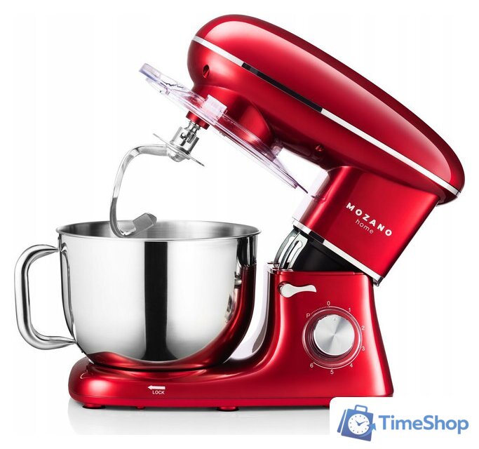 Планетарный миксер Mozano Kitchen Machine ROB-01 (красный) - Изображение №4 — Интернет-магазин Time-Shop