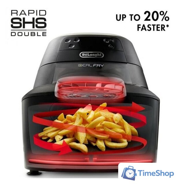 Аэрогриль (аэрофритюрница) DeLonghi FH2184.BK - Изображение №7 — Интернет-магазин Time-Shop