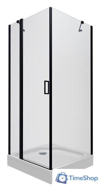 Душевой уголок Triton Йота Блэк 90х90 (прозрачное стекло) - Изображение №1 — Интернет-магазин Time-Shop