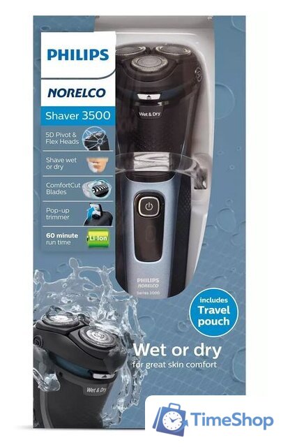 Электробритва Philips Norelco 3500 S3212/82 - Изображение №13 — Интернет-магазин Time-Shop