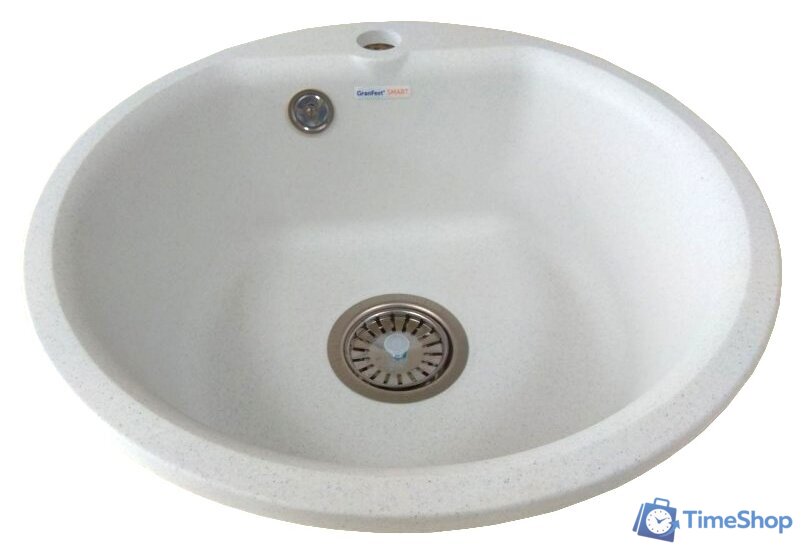 Кухонная мойка GranFest SMART GF-SM435 (белый) - Изображение №1 — Интернет-магазин Time-Shop